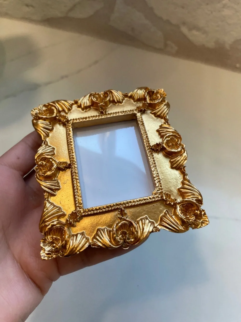Ornate Rose Gold Decorative Photo Frame - Rose Gold